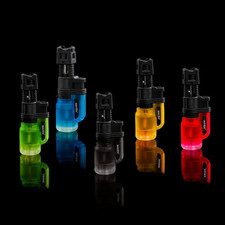 😎💥2 X MAVEN LAYTOP POCKET NEON TORCH LIGHTER ADJUSTABLE FLAME 🔥 LOT OF 2 ✨ picture