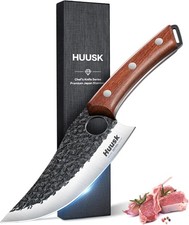 Huusk Japan Knife Feather Knife Hand Forged Viking Knife High Carbon Steel picture