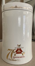 Vintage Montecristo 70th Anniversary Cigar Humidor Ceramic Jar - Mint picture