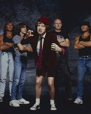 AC/DC Angus Young and the band classic 1980's pose 11x14 Photograph picture