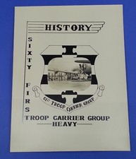 Vtg Sixty First 61st Troop Carrier Group Heavy Black & White Photo US Air Force picture