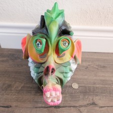Vtg. Sea Monster Monkey Alien  Creature swamp Halloween Latex Mask  Cesar 1982 picture