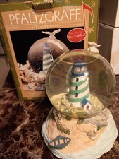 PFALTGRAFF Ocean Breeze Musical Lighthouse Water Globe Plays 