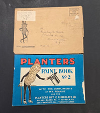 Early PLANTERS Paint Book No.2 Planters Mr Peanut Coloring Book picture