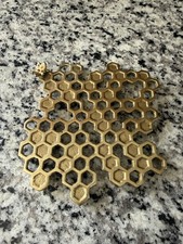 Honey Comb And Bee Metal Trivet picture