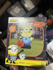 Minions Stuart Halloween 4.2ft Airblown Light Up Inflatable - New picture
