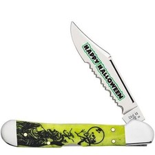 Case XX 2024 Happy Halloween Mini Copperlock Smooth Lime Green Knife 10632 picture