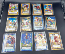 Vintage ONE PIECE Monkey D. Luffy 34 Card Lot Carddass Hyper Battle C489 Holo picture