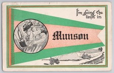 Hudson automobile, driving scene 'I'm going the limit' Divided Back, 1907 picture
