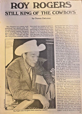 1982 Country Singer Actor Roy Rogers picture
