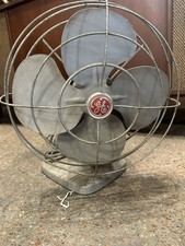 Vintage GE General Electric Gray Osillating Table Fan Adjustable & Mountable picture