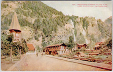 Switzerland Meiringen 1910 Reichenbachfall Mountain Stream Schweiz Postcard picture