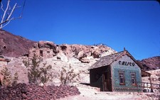 sl47 Slide 1970's Calico Ghost Town Bottle House California Desert 076a picture