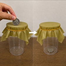 Coin Through Cloth - Easy to do - Coin Penetrating Magic Trick - Visual Illusion picture