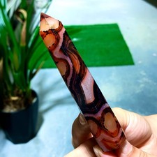 91G Natural and beautiful agate obelisk crystal tower for healing picture