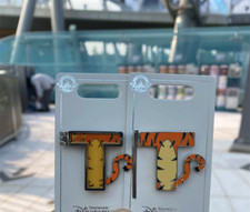 Disney pin authentic 2024 tigger T winnie the pooh shanghai disneyland picture