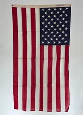Vintage Dettra Everwear American Flag 3x5 100% Cotton Sewn Stripes USA picture