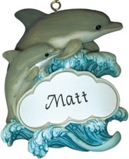 PERSONALIZED DOLPHIN MAGNET ORNAMENT picture