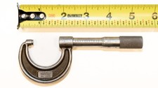 Vintage Lufkin Rule Co. No. 1911 Outside Micrometer 0