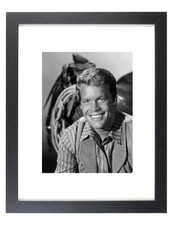 Actor Doug McClure Vintage Retro Classic Portrait Matted & Framed Photo Picture picture