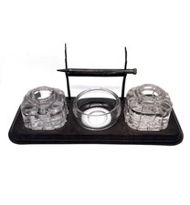 ANTIQUE PRR PENNSYLVANIA RAILROAD INKWELL STATION DESK DISPLAY picture