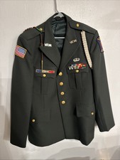vintage U.S. Army Green Service Uniform coat VFW Size Medium picture