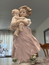 Lladro  mint PLAYING MOM #6681 Antonio Ramos original box Retired Girl Baby picture
