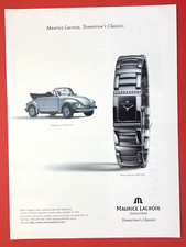 2000 MAURICE LACROIX Miros Integral Watch VW Beetle Vintage PRINT AD #004 picture