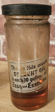 VINTAGE ESSO ESSOLENE OIL BOTTLE JAR - EXTREMELY RARE- picture