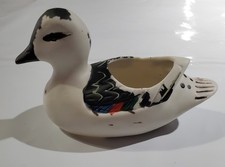Vintage Handpainted Ceramic Duck Figurine Small Size  picture