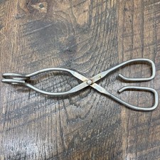 VTG Vaughan Chicago Tongs With Teeth Stainless Steel Patented Kitchen Tool 7.5” picture