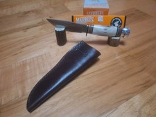 MARBLE'S GLADSTONE MI. USA STAG HANDLE KNIFE SHEATH & BOX MINT COND  picture