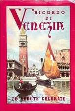 Vintage Ricordo Di Venezia 20 Vedute Colorate Accordion Booklet Venice Italy picture