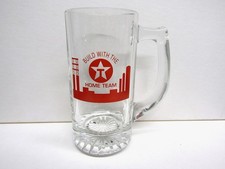 Texaco Gas Oil Build With The Home Team Hawaii Heavy Glass Beer Stein Mug picture
