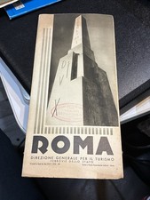 1936 Fascist Italy ROMA Travel Guide ENIT State Tourism Art Deco NOS Rare Rome picture