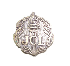 Vtg C: 1930's JCL Junior Classical League Torch Badge Sterling Silver Award Pin picture