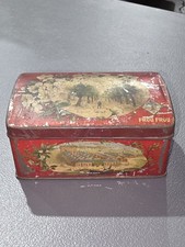 Antique Tric-Trac Can Red Biscuitfabriek De Lindeboom Advertising Tin picture