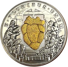 Movable Mechanism Coin Roman Booteen Amazing Art 'Beating Gold Heart' Hobo...  picture