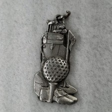 Vintage 1994 GAP Fine Pewter Golf Charm Pendant 1996 Belles Springs Classic USA picture
