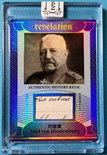 Paul von Hindenburg Portrait Card 2025 Eternal Revelation #D /75 Cut Relic Patch picture