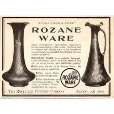 The Roseville Pottery Company Rozane Ware Zanesville OH 1904 Clipping SAI7-H6 picture