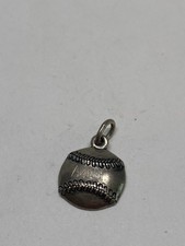AMY NAMED JAMES AVERY AUTHENTIC BASEBALL SOFTBALL CHARM PENDANT STERLING SILVER picture