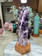 Dream Amethyst tower on stand 12.5”  large picture