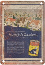 Vintage 1925 OLD DUTCH Cleanser Powder Polish Ad Reproduction Metal Sign ZF337 picture