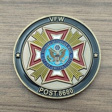 VFW Post 8680 Veterans of Foreign Wars  Challenge Coin picture