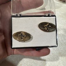 Vintage Gold Tone  cuff links picture