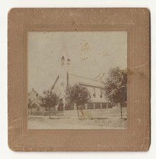 1890s Chapman Quarries United Methodist Church, Pennsylvania cabinet photo picture