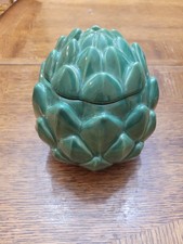 Green Threshold  Ceramic 3d Artichoke Kitchen Canister Cookie Jar Flower Storage picture