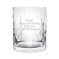 Personalised CR1 Engraved Crystal Whisky Mixer Glass picture