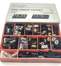 Vtg Plastic Number Symbols Department Store Pricing Display Lot Germany Bock picture